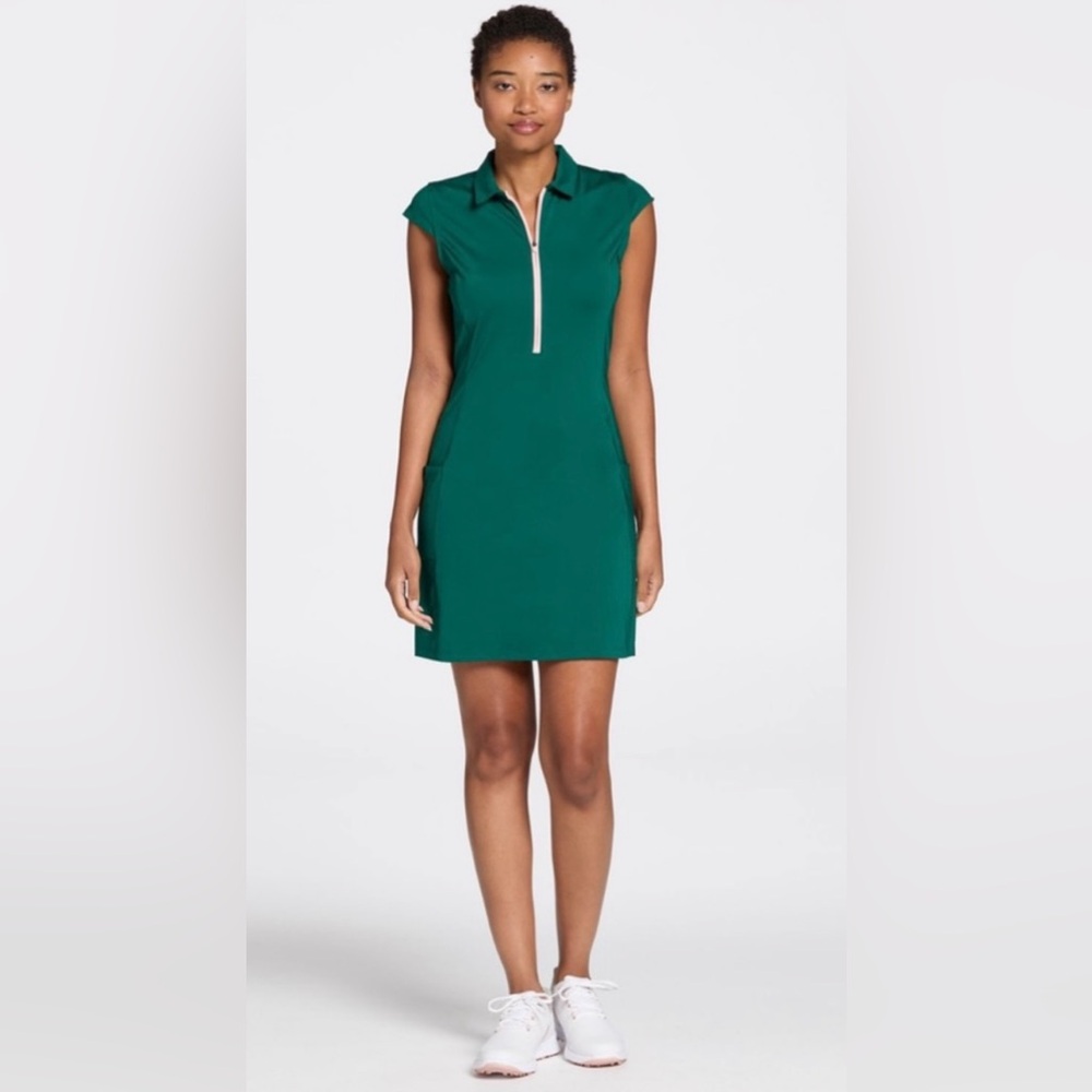 🆕 Walter Hagen P11 pink & green Polo Mini Dress